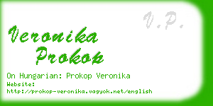 veronika prokop business card